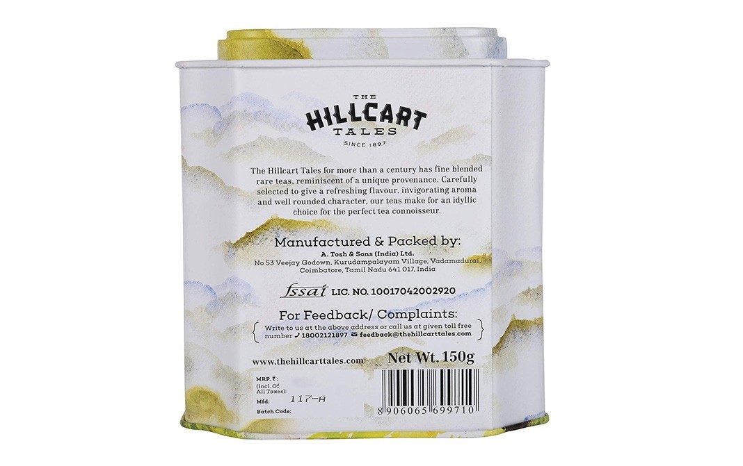 Hillcart Tales Assam Ambrosia Orthodox Long Leaf Tea   Box  150 grams